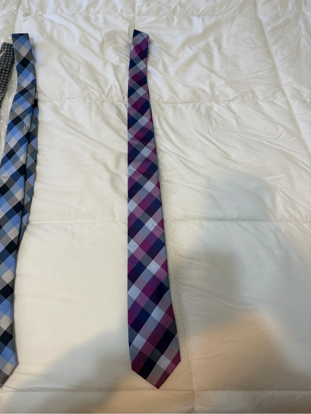 Nautica Purple and Blue Plaid Men's Tie